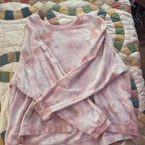 pink and white tie dye